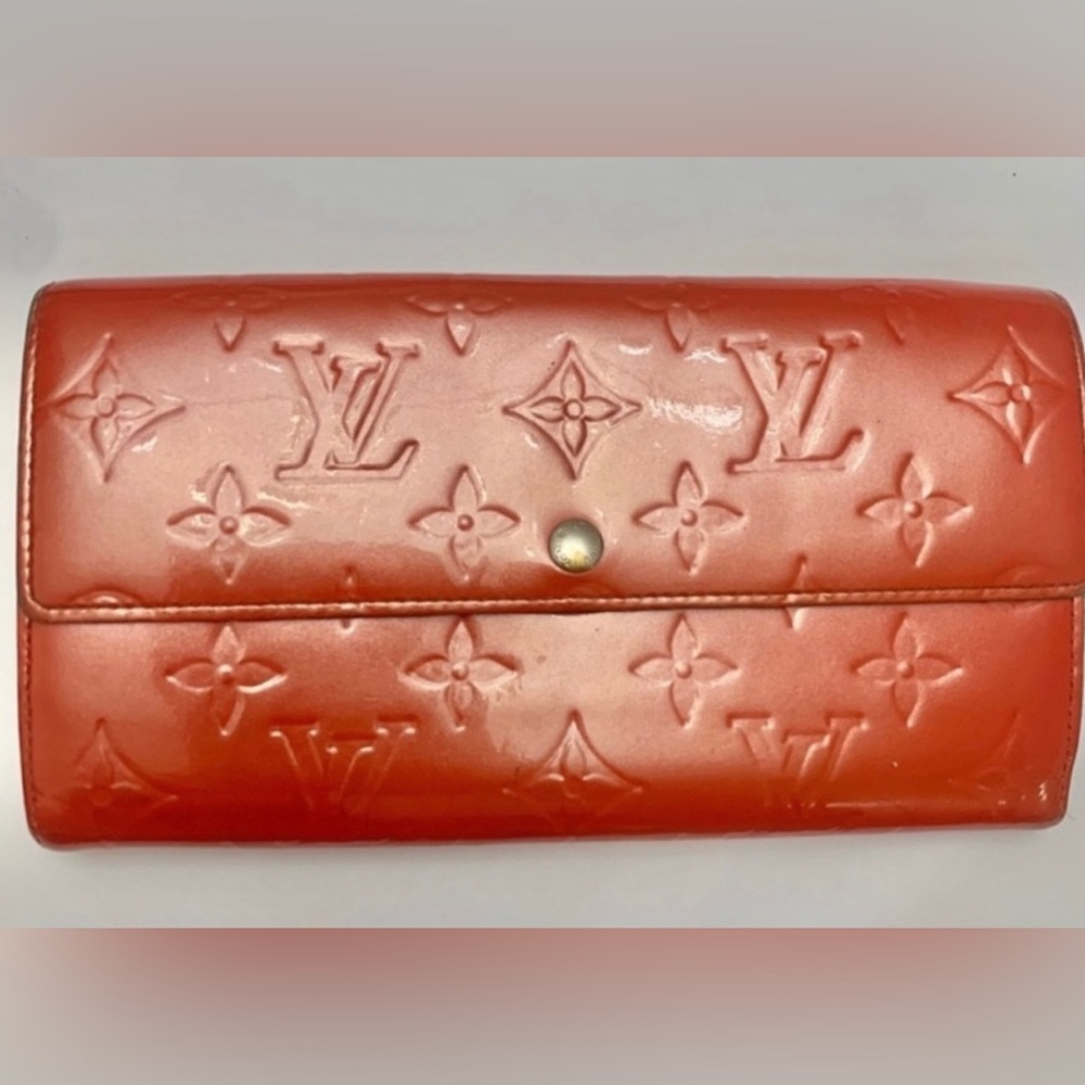 Louis Vuitton Monogram Vernis Porte Feuille Sarah Long Wallet